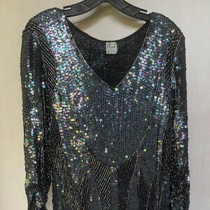 Vintage Sequin Cocktail Dress